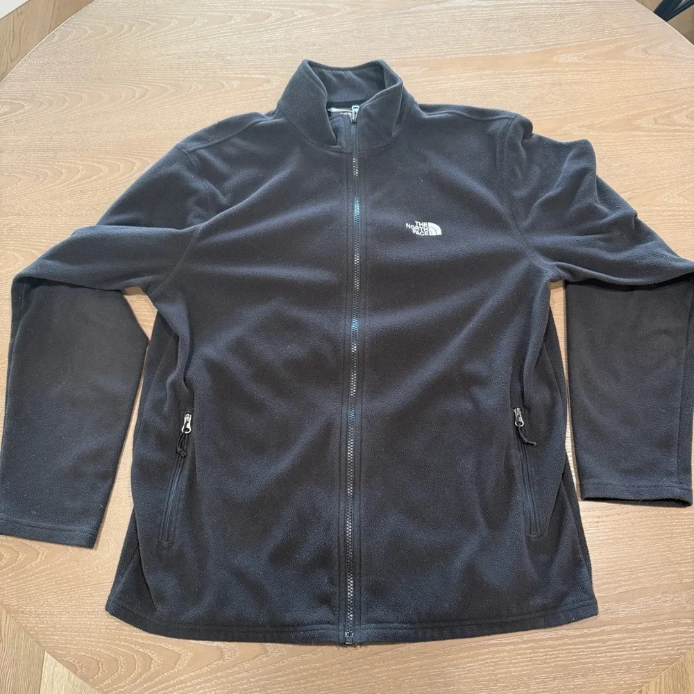 The North Face Men’s Full Zip Black Fleece Jacket Large